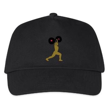 weight lifting - Kids’ Baseball Cap - black - Front
