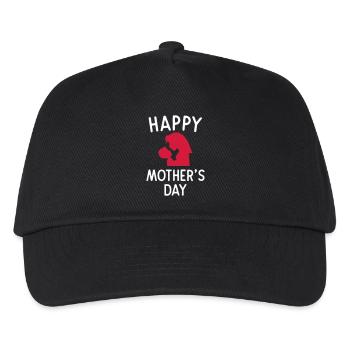 Happy Mother's Day - Kinder Basecap - Schwarz - Vorne