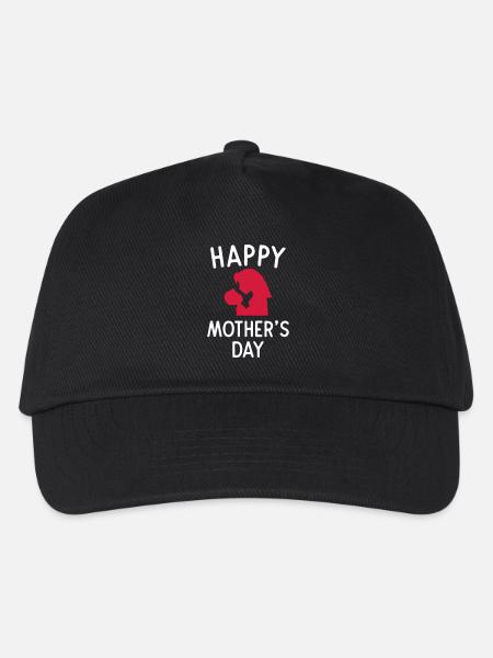 Happy Mother's Day - Kinder Basecap - Schwarz