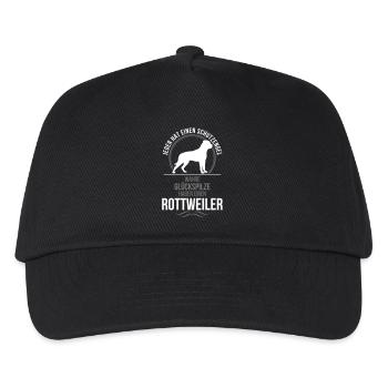 ROTTWEILER Schutzengel Wilsigns - Kinder Basecap - Schwarz - Vorne