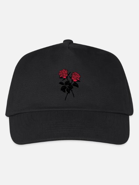 Rosen - Kinder Basecap - Schwarz