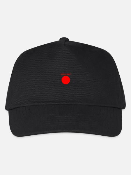 Roter Punkt - Kinder Basecap - Schwarz