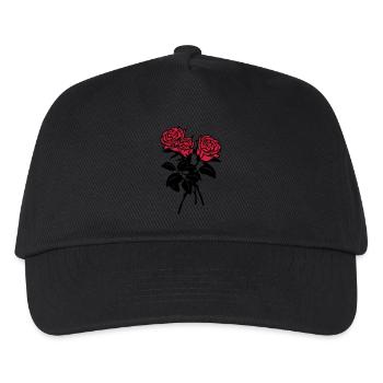 roses - Kids’ Baseball Cap - black - Front