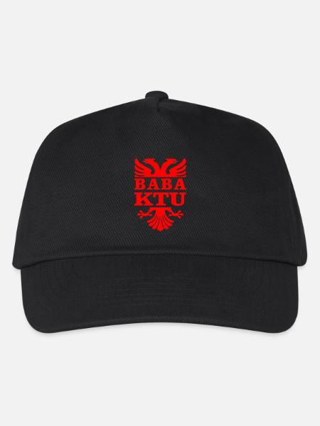 Dad is here - Albanian eagle - Kids’ Baseball Cap - black