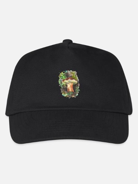 Wald / Pilze / Fungi - Kinder Basecap - Schwarz