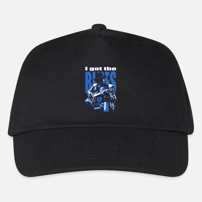 I got the blues - Kinder Basecap - Schwarz