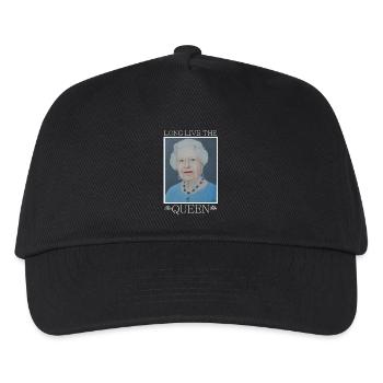 Königin von England Elisabeth - Geschenkidee - Kinder Basecap - Schwarz - Vorne