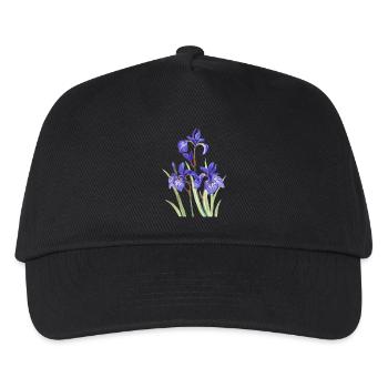 Iris violets - Casquette de baseball Enfant - noir - Devant