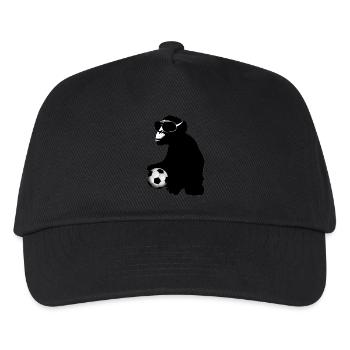 soccer monkey - Kinder Basecap - Schwarz - Vorne