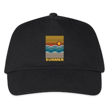 Sommer - Kinder Basecap - Schwarz - Vorne