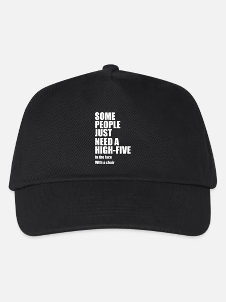 Some people just need a high-five gift idea - Kids’ Baseball Cap - black