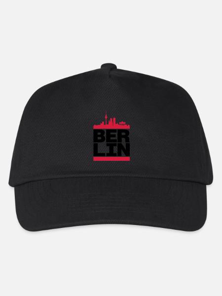 Berlin City - Kinder Basecap - Schwarz