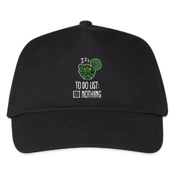 To do list: nothing! turtle - turtles - cute - Kids’ Baseball Cap - black - Front