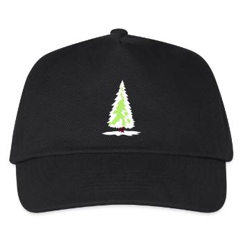 weiss gruen weihnachtsbaum weihnachten nikolaus wi - Kinder Basecap - Schwarz - Vorne