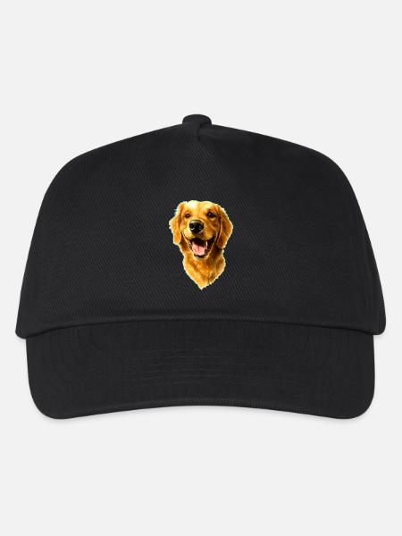 Golden Retriver - Kinder Basecap - Schwarz