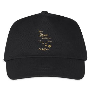 Dogs dog talk - Kids’ Baseball Cap - black - Front