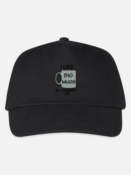 I LIKE BIG Tassen & ich kann nicht lügen - Kinder Basecap - Schwarz