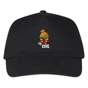 burger - Casquette de baseball Enfant - noir - Devant