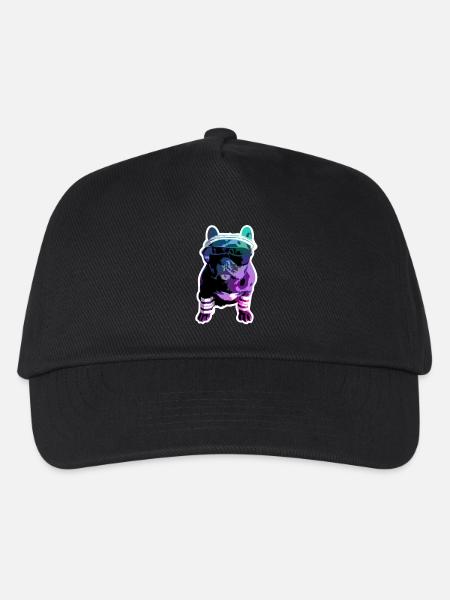 Hipster-Dogge - Kinder Basecap - Schwarz