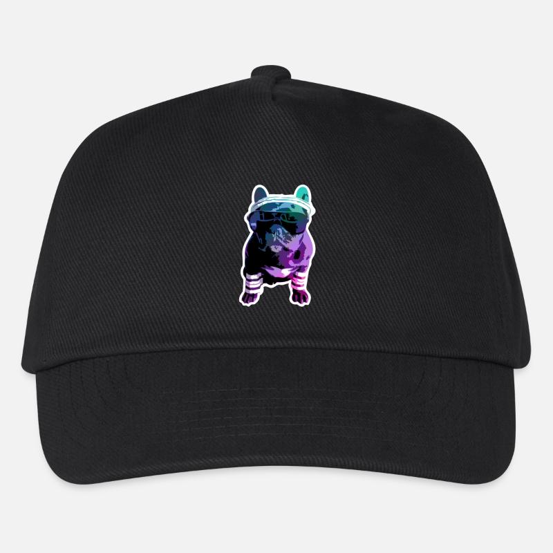 Hipster-Dogge - Kinder Basecap - Schwarz