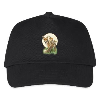 fox and fairy - Kids’ Baseball Cap - black - Front