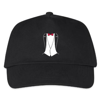 TUXEDO - ANZUG SHIRT - Kinder Basecap - Schwarz - Vorne