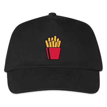 French Fries - Kids’ Baseball Cap - black - Front