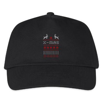 X-mas ugly sweater design for green - Casquette de baseball Enfant - noir - Devant