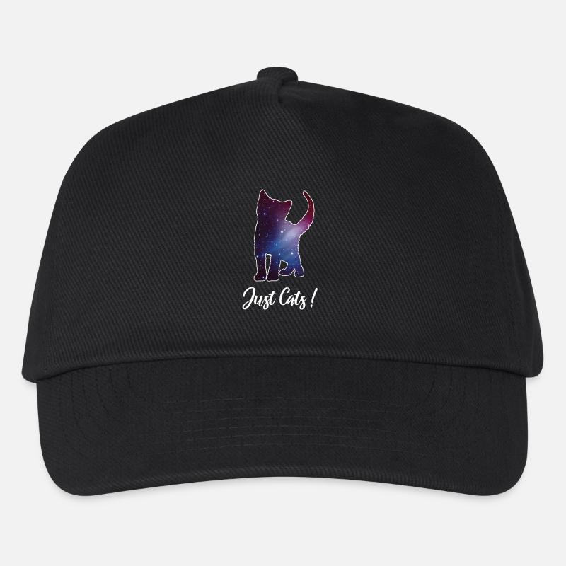 Chat chaton silhouette espace chat galaxie - Casquette de baseball Enfant - noir