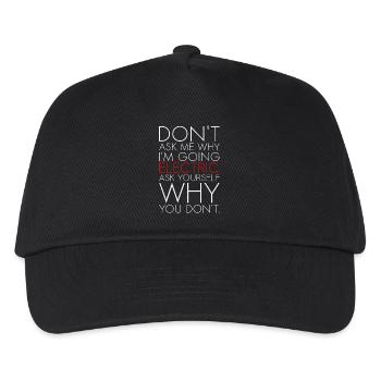 Dont ask me why I am going electric Elektroauto EV - Kinder Basecap - Schwarz - Vorne