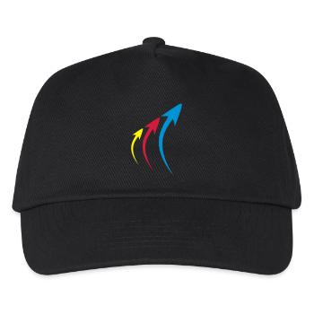 pfeile formen symbole - Kinder Basecap - Schwarz - Vorne