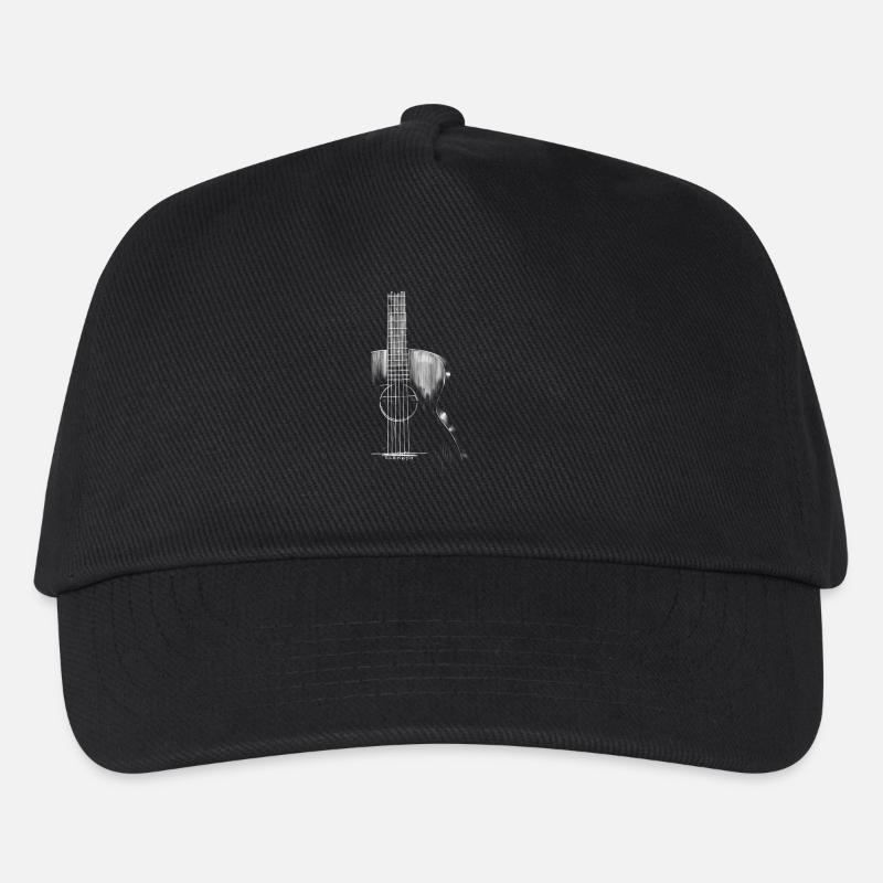 Guitar - Kids’ Baseball Cap - black