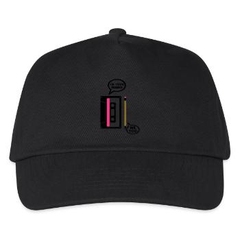 k7 grauen bleistift audiokassette my fri - Kinder Basecap - Schwarz - Vorne