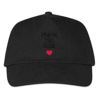 Patin / Pate / Patentochter / Patensohn - Kinder Basecap - Schwarz - Vorne
