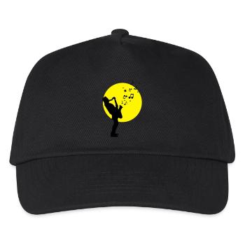 Musik - Musiker Jazz - Kinder Basecap - Schwarz - Vorne