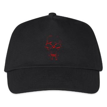 crâne - Casquette de baseball Enfant - noir - Devant