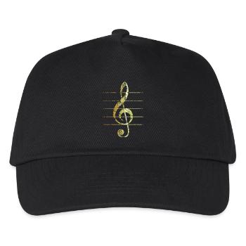 G-Clef - Treble Clef (Ancient Gold) - Kids’ Baseball Cap - black - Front