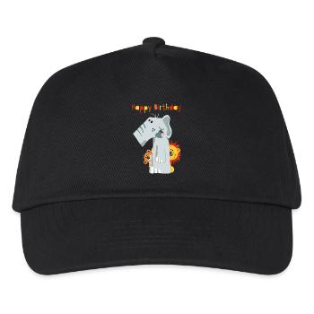 Happy Birthday - Erster Geburtstag - Zahl Eins - Kids’ Baseball Cap - black - Front