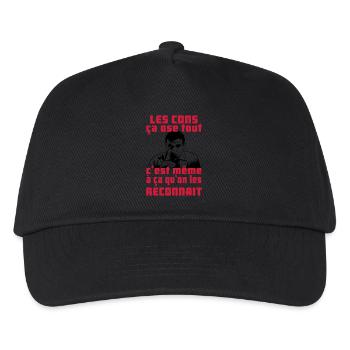 les cons ça ose tout - Casquette de baseball Enfant - noir - Devant