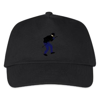 einbrecher - Kinder Basecap - Schwarz - Vorne