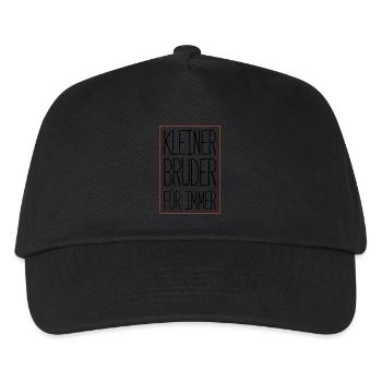 kleiner bruder für immer - Kinder Basecap - Schwarz - Vorne