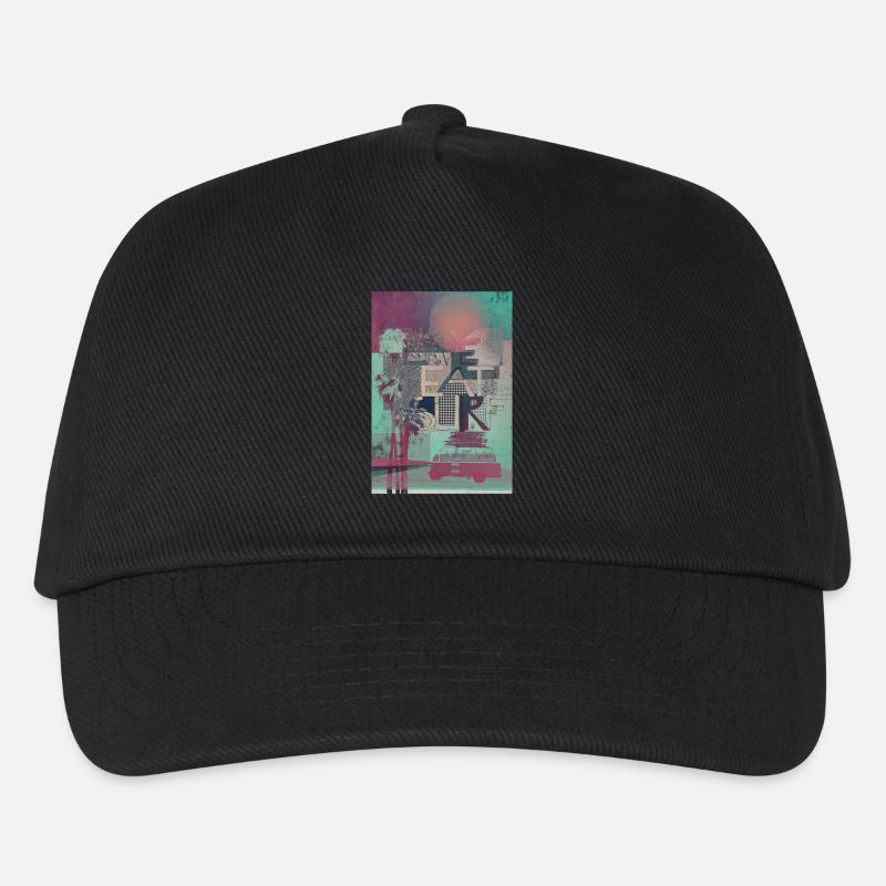 live eat surf - Kinder Basecap - Schwarz