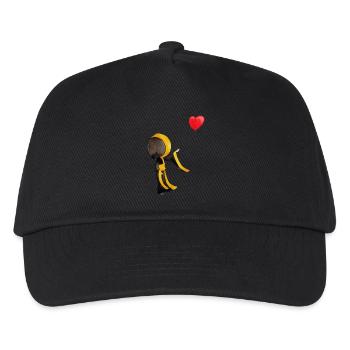 Münchner Kindl avec un ballon en forme de coeur - Casquette de baseball Enfant - noir - Devant