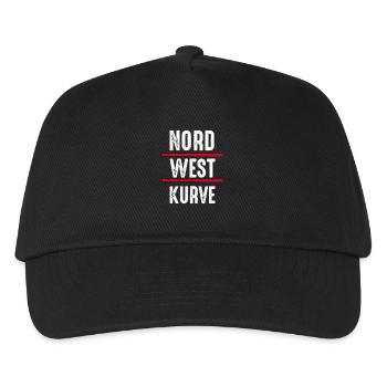 Nordwestkurve - Kinder Basecap - Schwarz - Vorne
