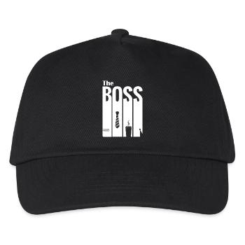 Design im Büro- und Entspannungsstil - Kinder Basecap - Schwarz - Vorne