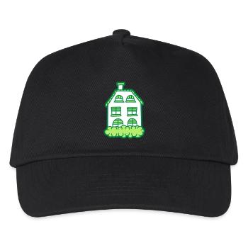 Maison maison peinte - Casquette de baseball Enfant - noir - Devant