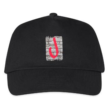 mur j - Casquette de baseball Enfant - noir - Devant
