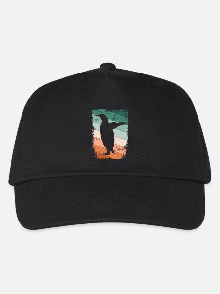 Pinguin Pinguine - Kinder Basecap - Schwarz