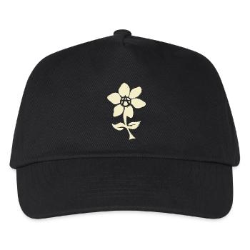 anarchistische Blüte - Kinder Basecap - Schwarz - Vorne