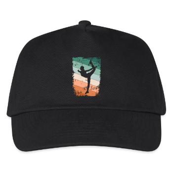 Ballerine danseuse - Casquette de baseball Enfant - noir - Devant